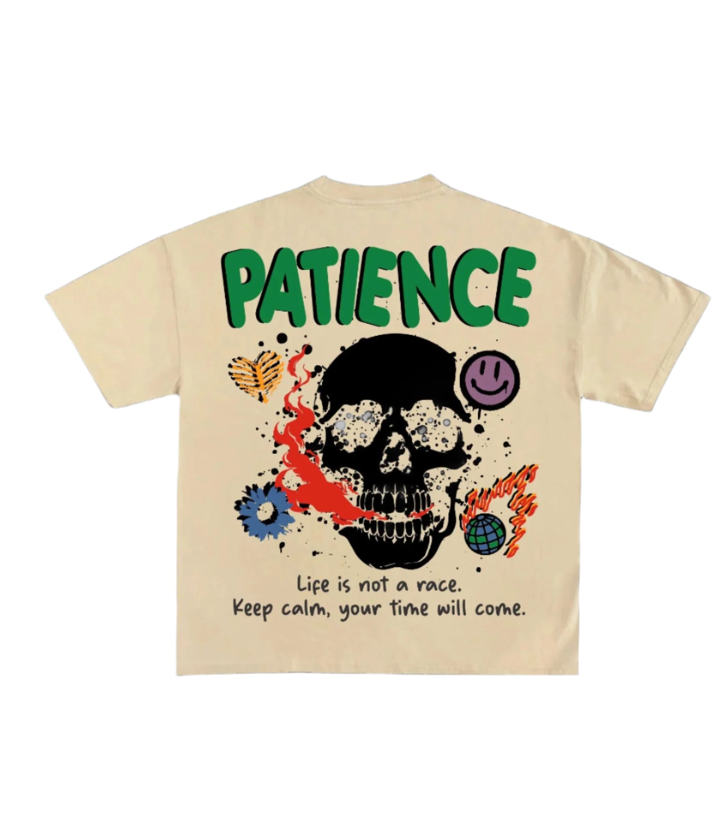 Patience Cream T_shirt