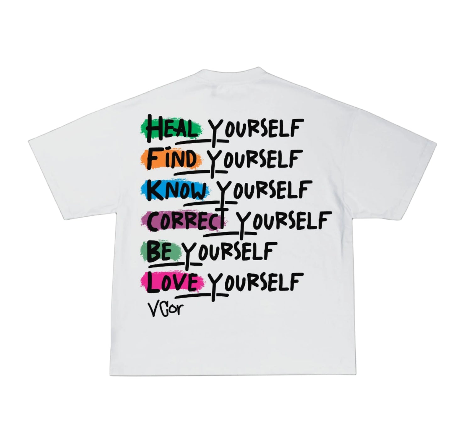 Heal Yourself White T_shirt