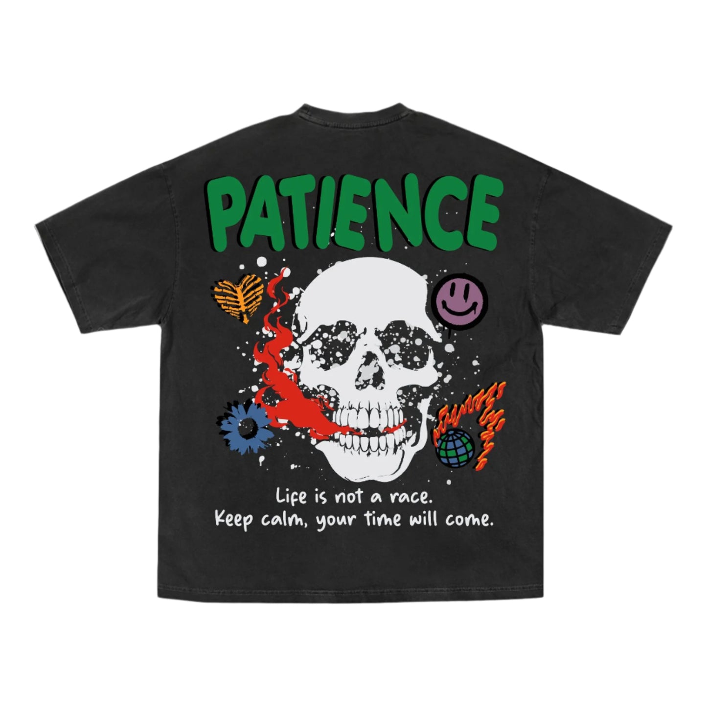Patience Black T_shirt