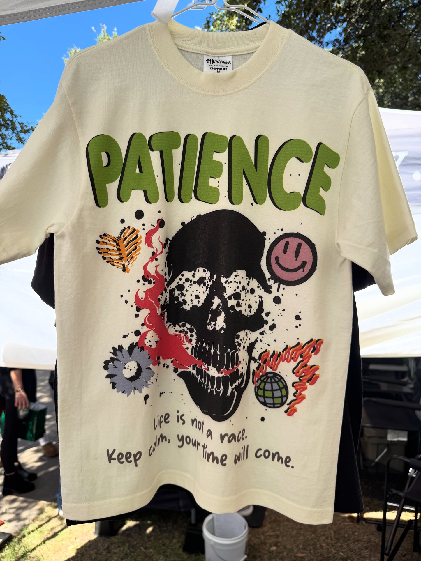 Patience Cream T_shirt