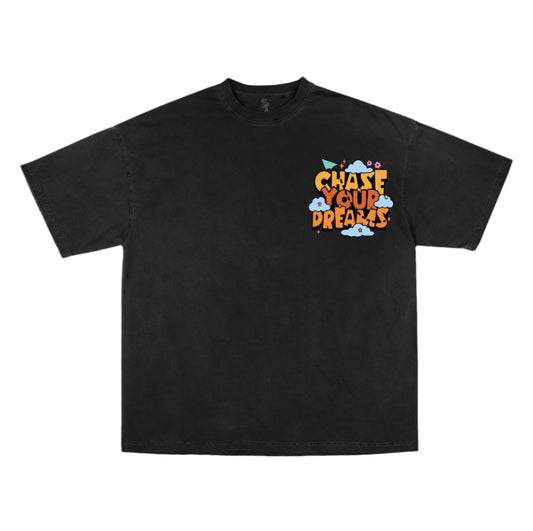 Black Chase your dream T_shirt